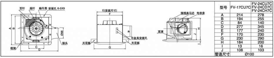 超靜音天埋扇